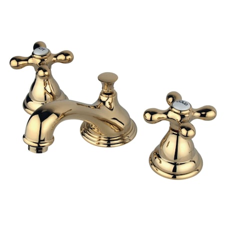 Kingston Brass KS5562AX 8" Widespread Bathroom Faucet, Polished Brass KS5562AX